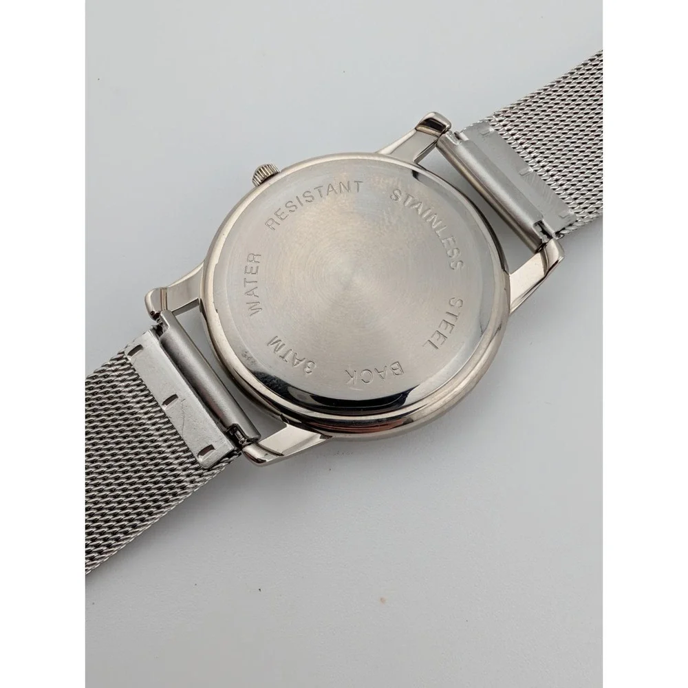 Sekonda Watch Women 31mm Case Silver Mesh Metal Adjustable Band- New‎ Battery